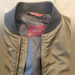 Zara men’s Olive green bomber